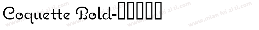 Coquette Bold字体转换